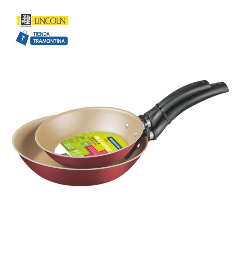 KIT 2piezas TURIM Tramontina Rojo 760